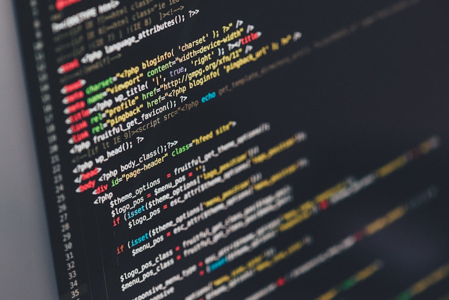 Engineer writing code